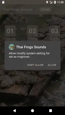 Thai Frogs Sounds android App screenshot 0